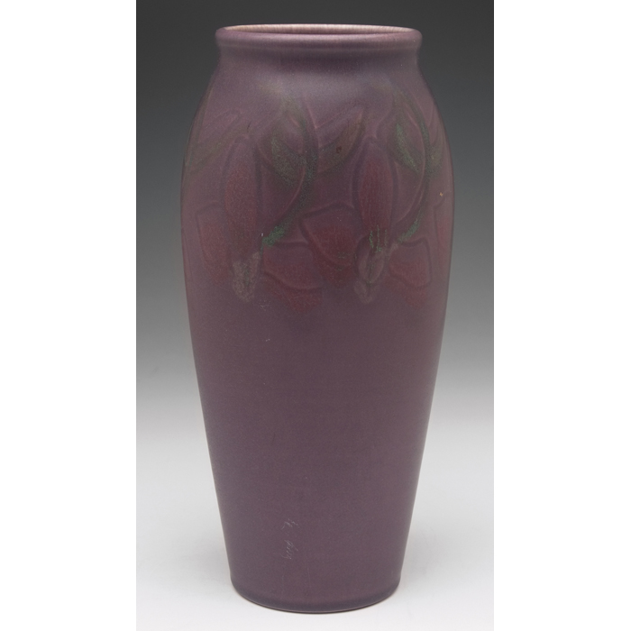 Appraisal: Rookwood vase tapered shape in a Vellum glaze with an