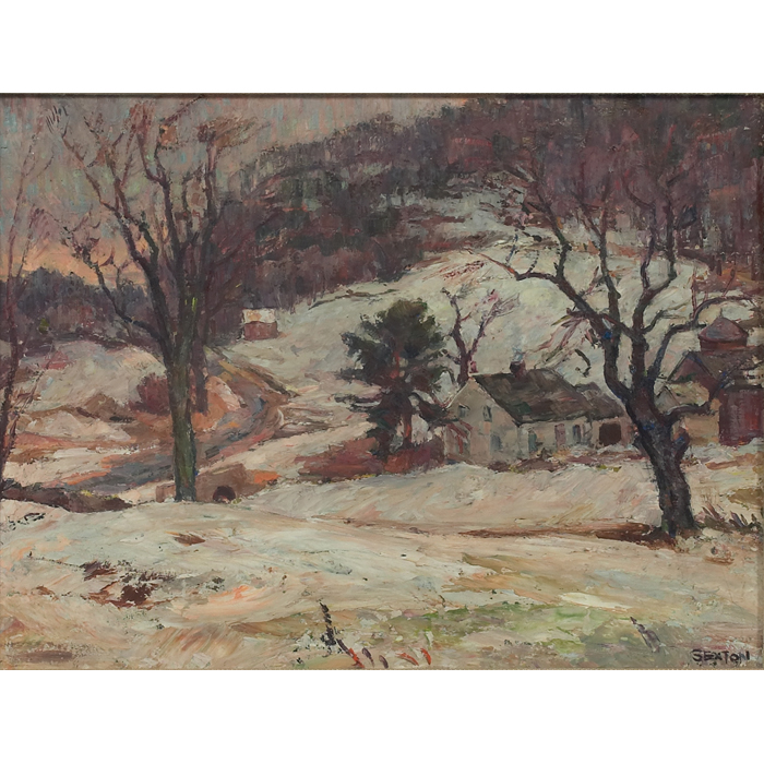 Appraisal: Frederick Lester Sexton American - ''Winter Landscape '' c oil