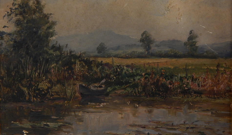 Appraisal: Henry Howard th thC The Pool at Clauland oil on