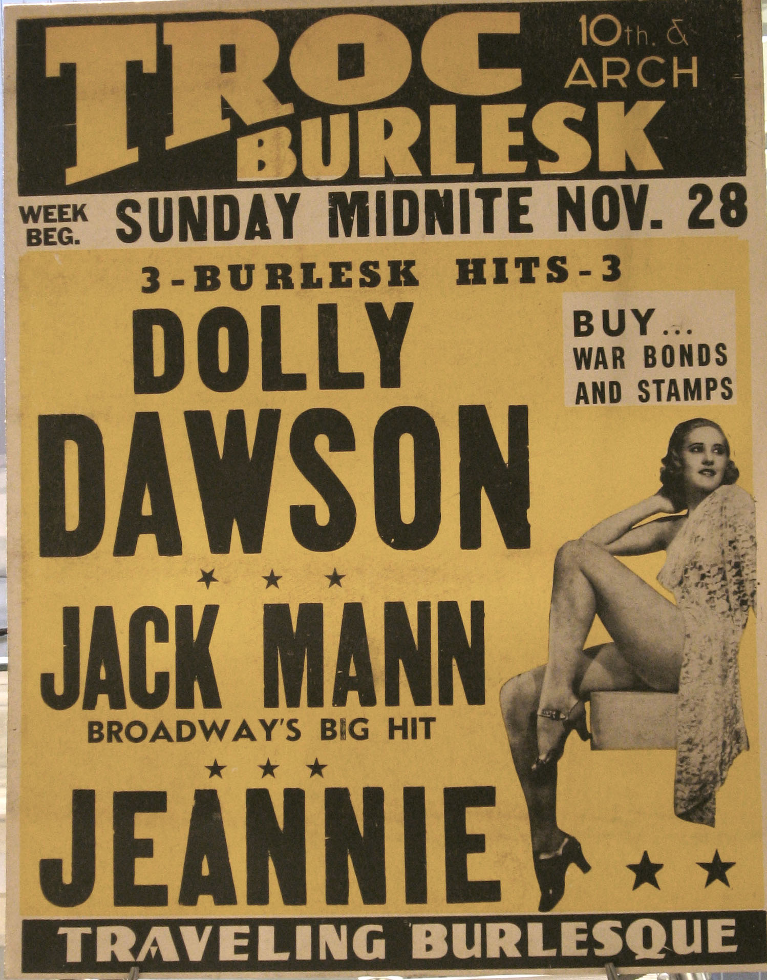 Appraisal: pieces Burlesque Boxing Posters - Philadelphia ca - Troc Burlesk