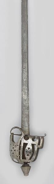 Appraisal: A Scottish regimental baskethilted backsword by Drurycirca - The inch