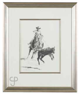 Appraisal: Robert ''Shoofly'' Shufelt ''On the Hop '' cowboy on horseback