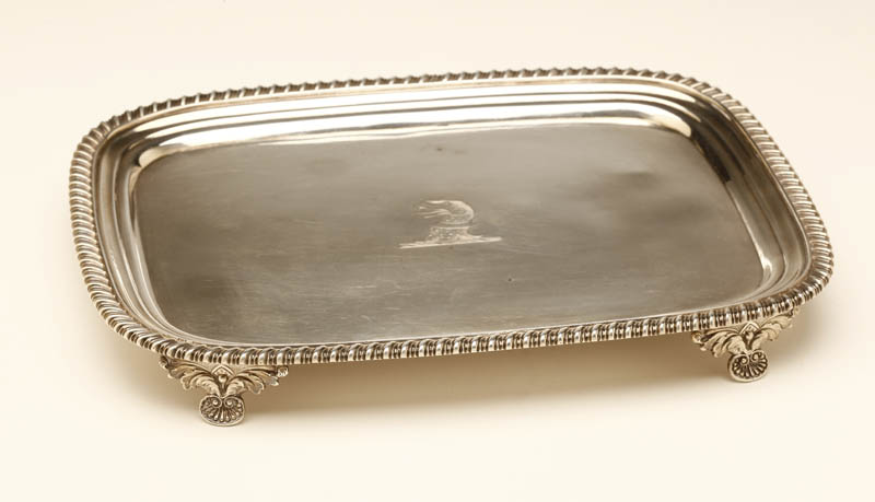 Appraisal: A George III sterling silver salver William Bateman A George