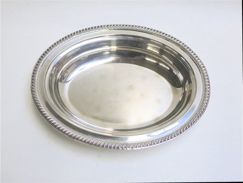 Appraisal: STERLING SILVER OVAL BOWL by Fred M Hirsch Co with