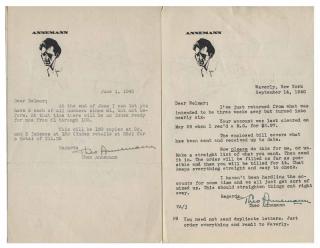 Appraisal: Annemann Ted Theodore Squires Four signed Ted Annemann letters One