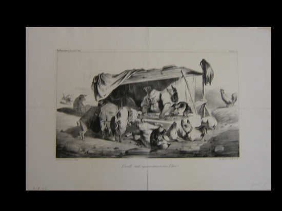 Appraisal: HONOR DAUMIER Quelle sale repr sentation mon Dieu Lithograph x