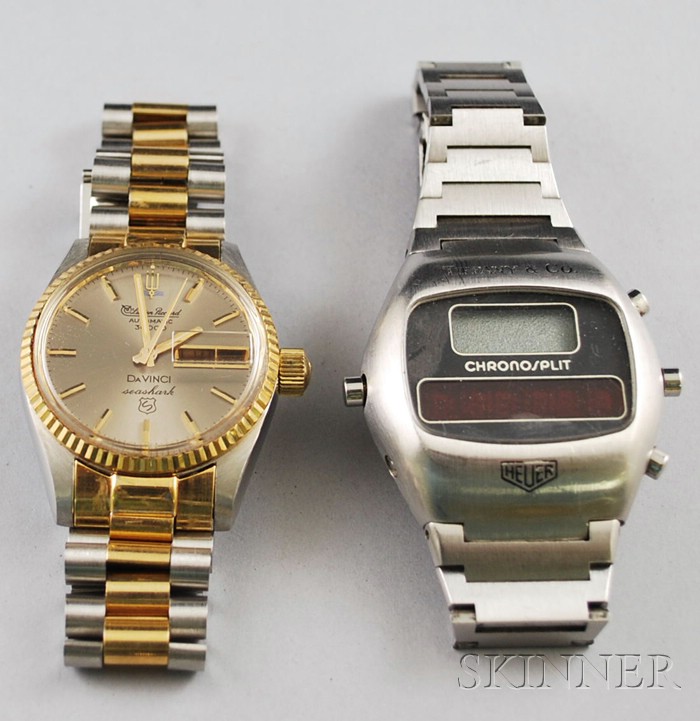 Appraisal: Two Modern Gentleman's Wristwatches one Tiffany Co Tag Heuer and