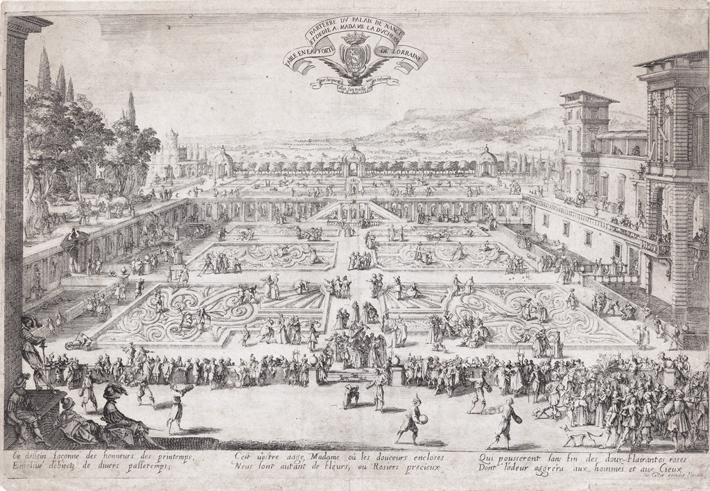 Appraisal: JACQUES CALLOT Le Parterre de Nancy Etching x mm x