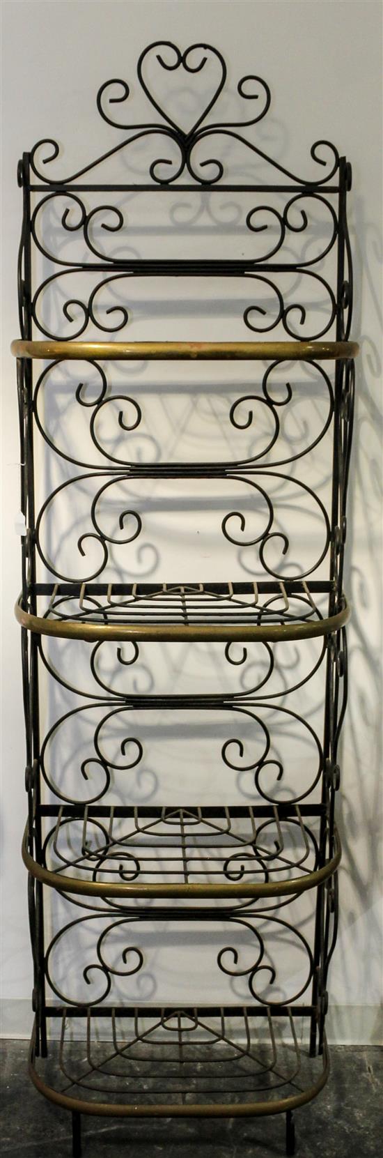 Appraisal: Sale Lot A French Bakers Rack Height x width x