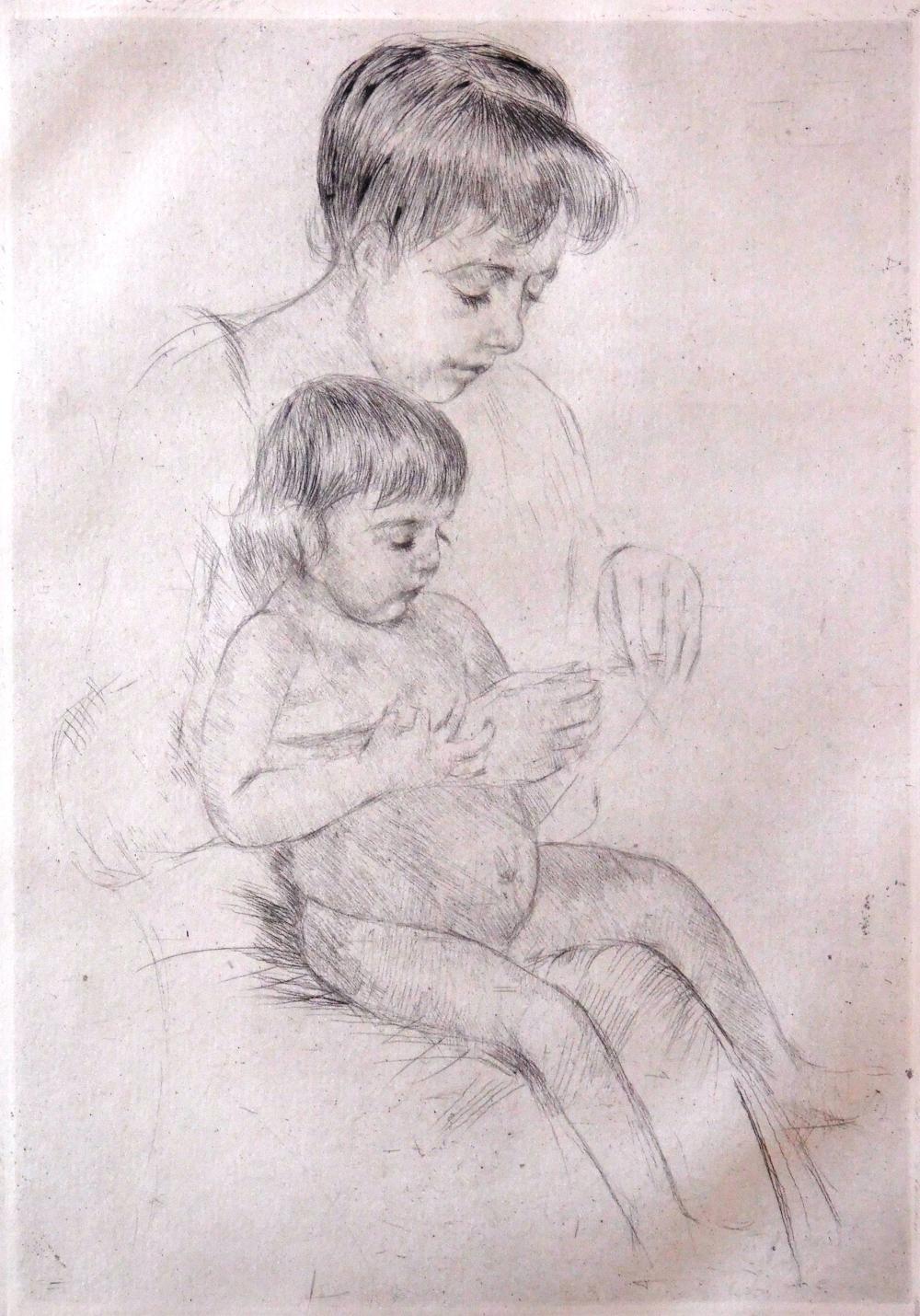 Appraisal: Mary Cassatt United States - The Manicure Les Ongles etching