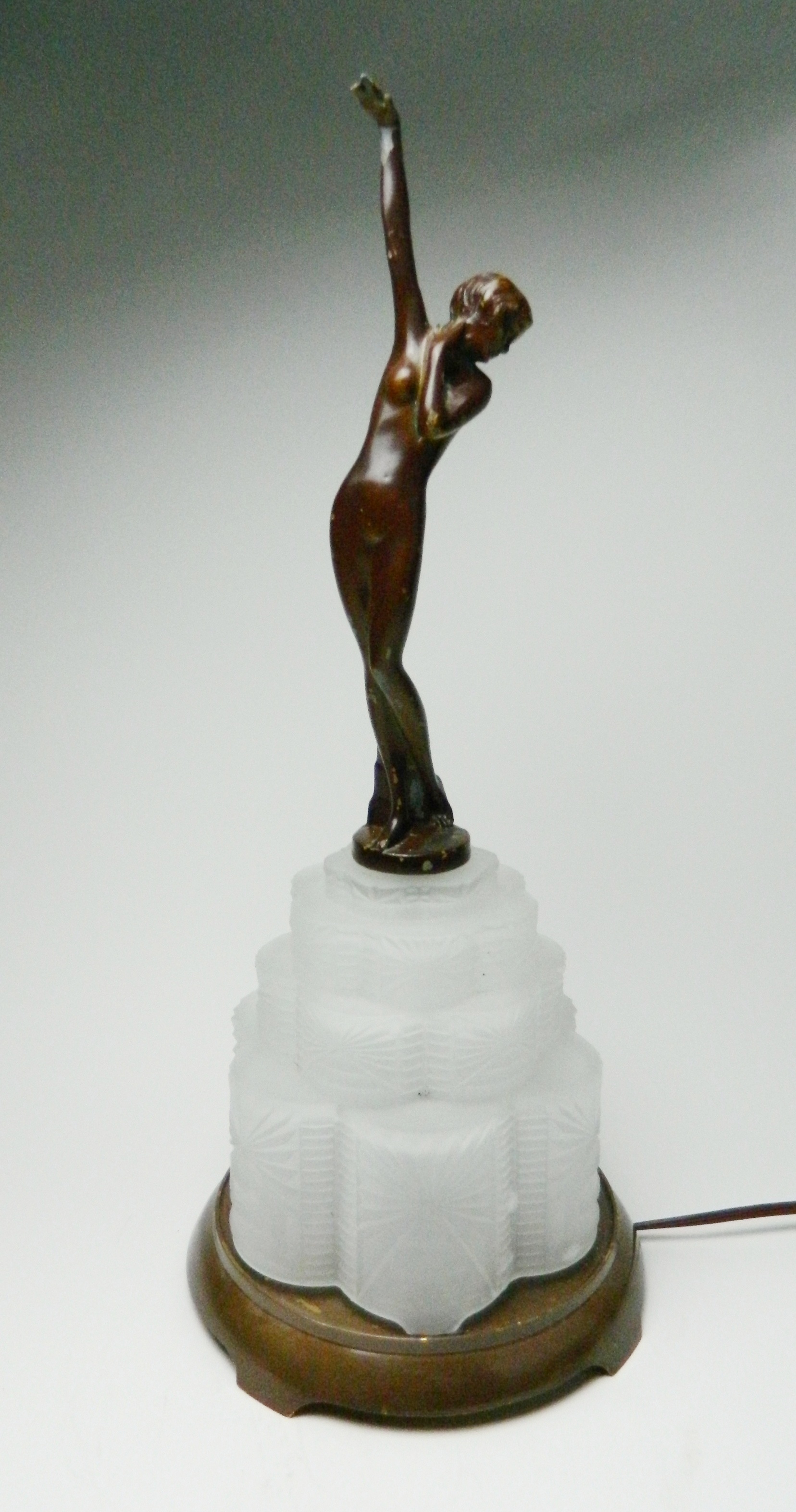 Appraisal: Nuart figural lamp known as ''Basketball Gril'' ca 's a