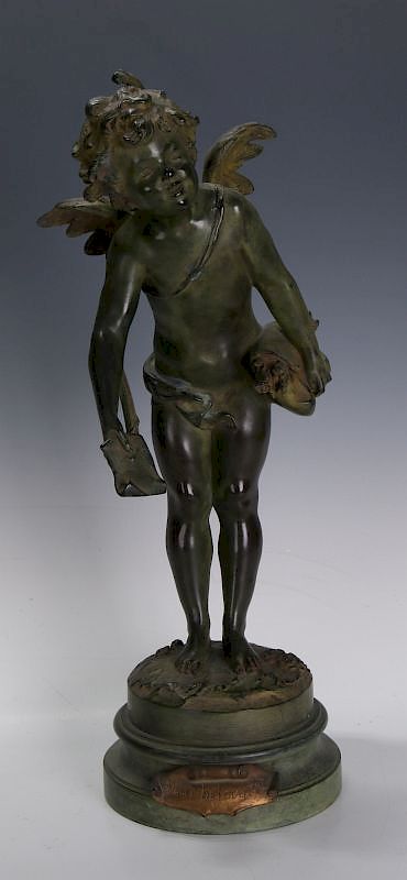 Appraisal: AFTER AUGUSTE MOREAU - BRONZE SCULPTURE After Auguste MoreauBillet De