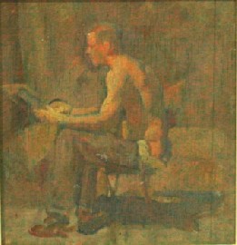 Appraisal: Arthur Murch - Letter from Home oil on board signed