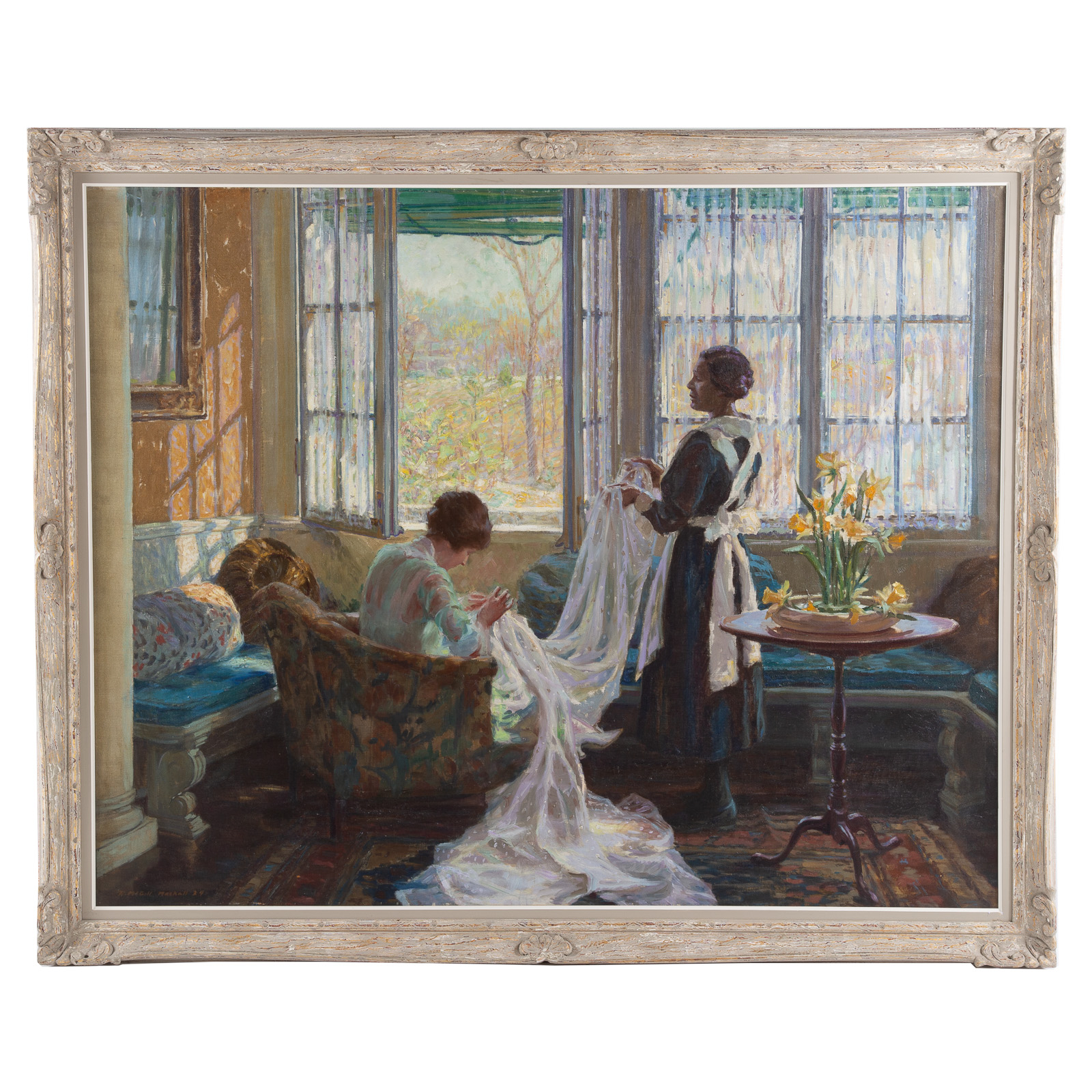 Appraisal: R MCGILL MACKALL MRS SCARLETT AND HELPER OIL Robert McGill