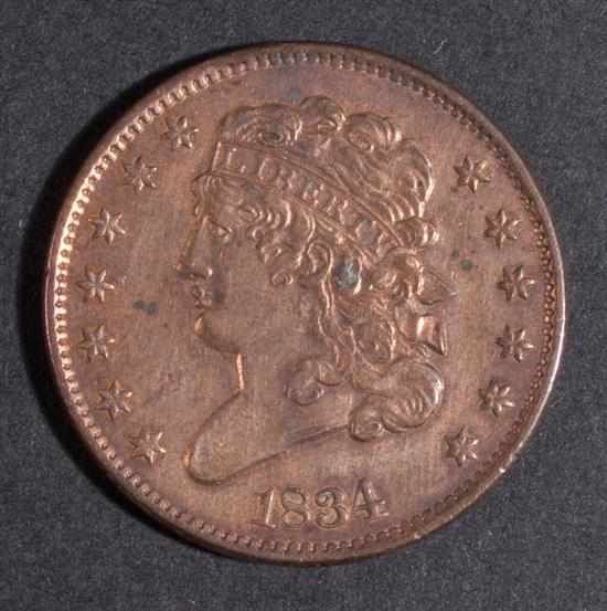 Appraisal: United States classic head type copper half cent MS- Estimate