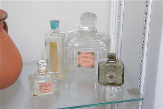 Appraisal: FOUR PERFUME BOTTLES Including one Guerlain ''Vol de Nuit'' bottle