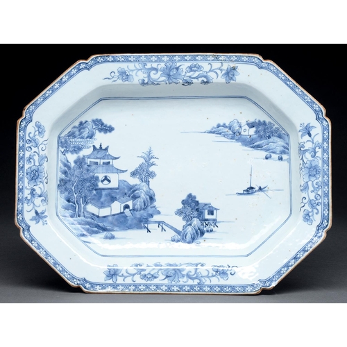 Appraisal: A Chinese export blue and white deep dish late th