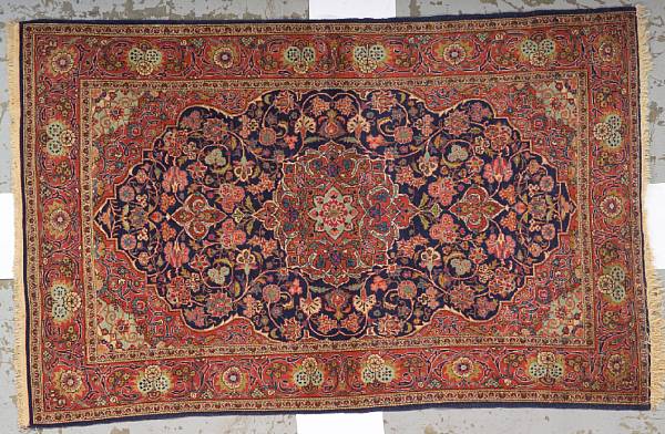 Appraisal: A Kashan carpet Central Persia size approximately ft in x