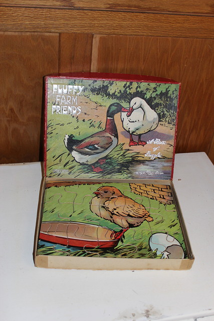 Appraisal: A SPEAR'S GAMES SET of boxed 'Fluffy Farm Friend's Jigsaws'