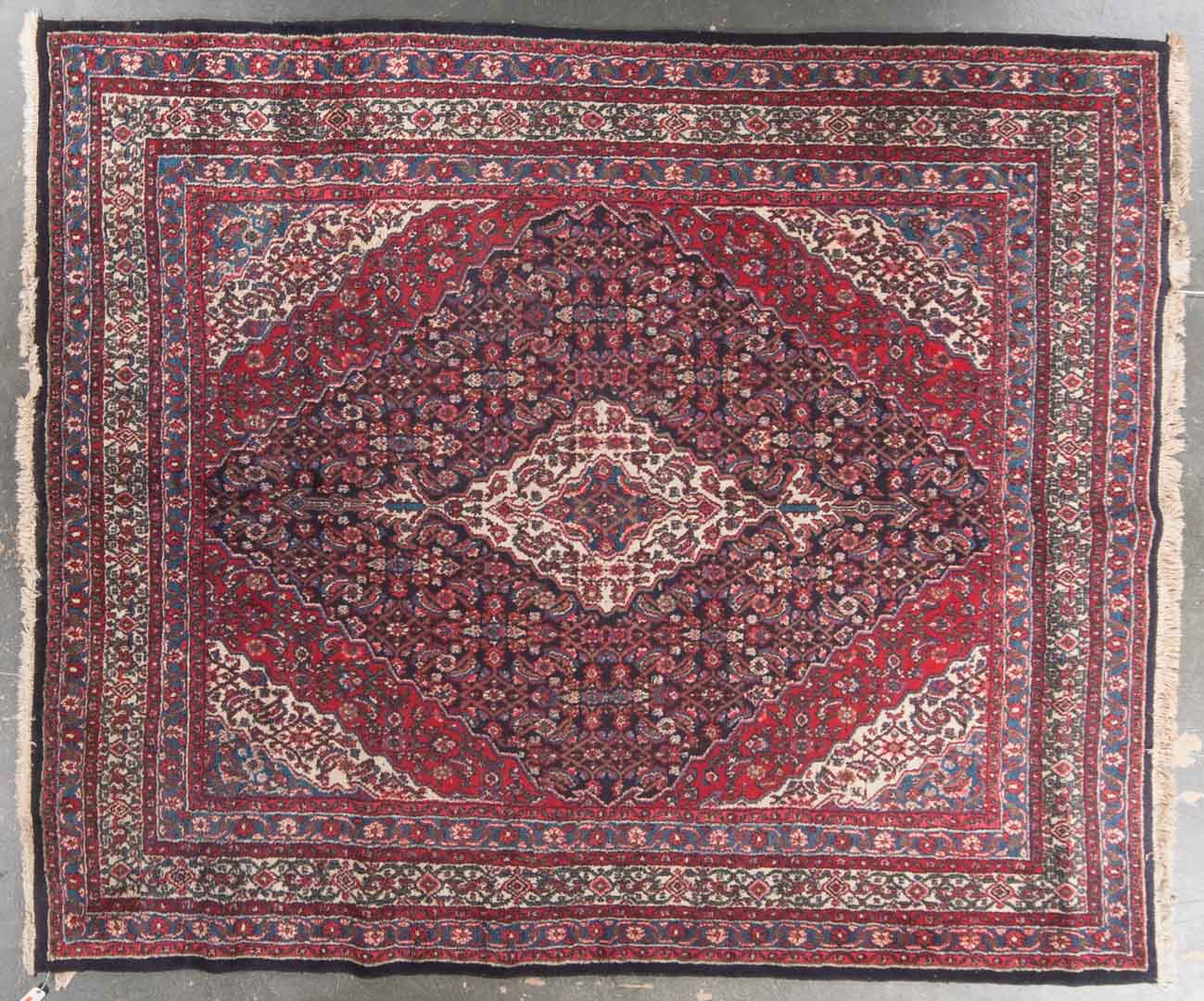 Appraisal: Persian Bibikabad carpet approx x Iran circa Condition Needs to