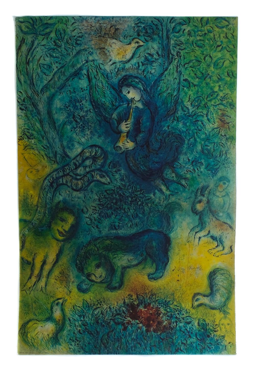 Appraisal: MARC CHAGALL THE MAGIC FLUTE LARGE SIGNEDMarc Chagall Russian French