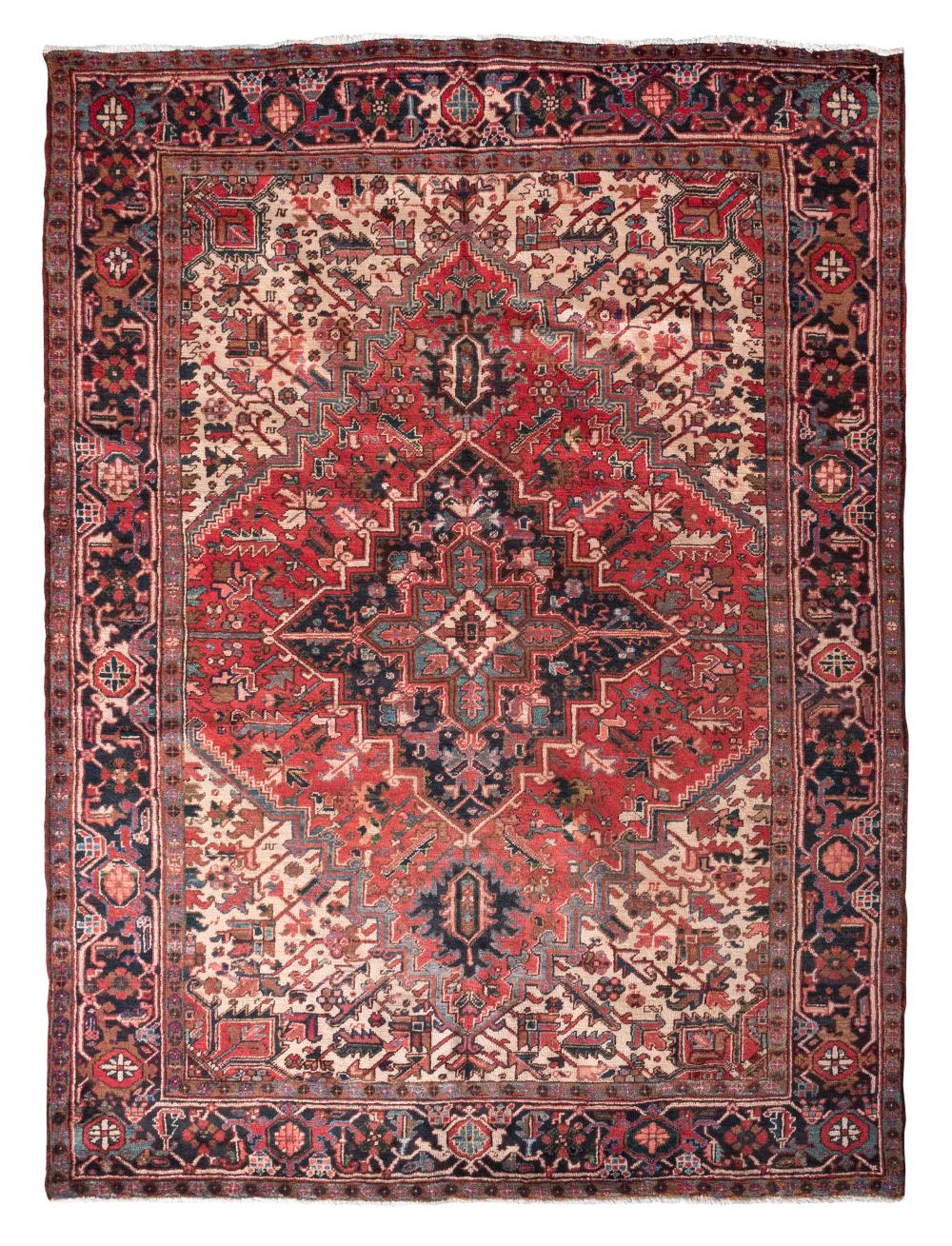 Appraisal: HERIZ RUG X MID- TH CENTURYHERIZ RUG ' X '