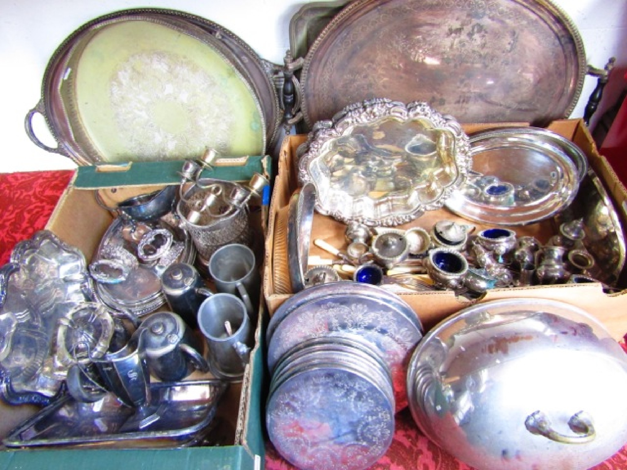 Appraisal: An extensive collection of silver plated wares to include various