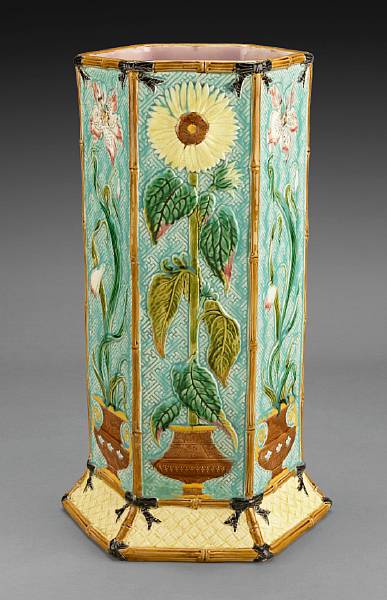 Appraisal: A Continental majolica stick stand late th early th century