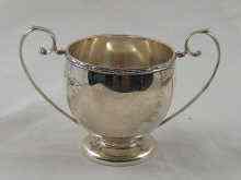 Appraisal: A two handled silver bowl cm across x cm high