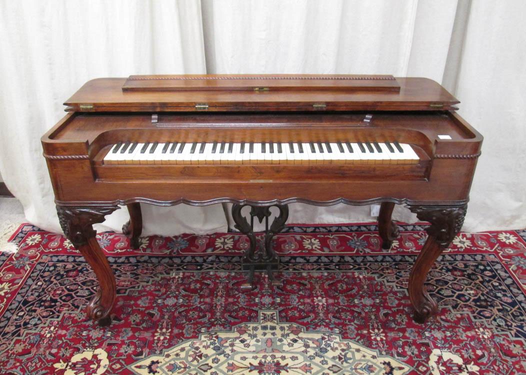 Appraisal: A VICTORIAN ROSEWOOD MELODEON American c a piano style reed