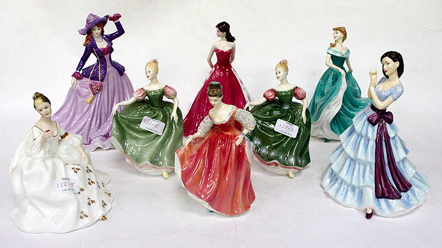 Appraisal: AN ASSORTMENT OF ROYAL DOULTON FIGURINES entitled 'Pretty Ladies' in