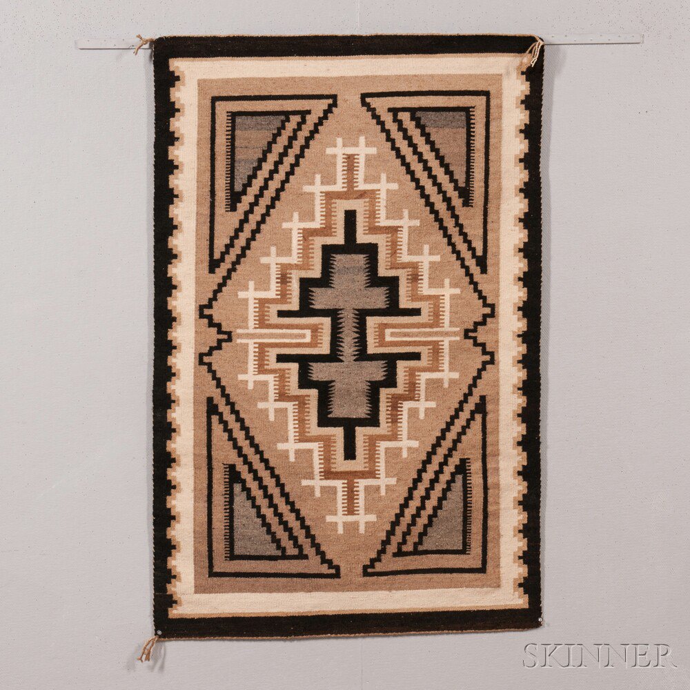 Appraisal: Navajo Two Grey Hills Weaving x in Estimate - The