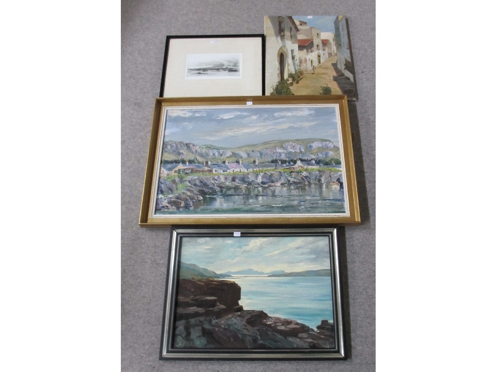 Appraisal: Lot comprising two NOT THREE AS STATED IN CATALOGUE oils