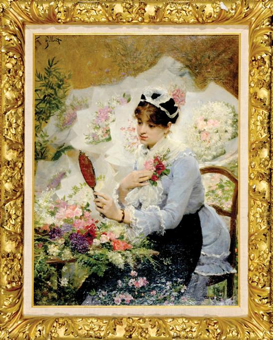 Appraisal: Victor Gabriel Gilbert French - AN IMPORTANT CORSAGE oil on