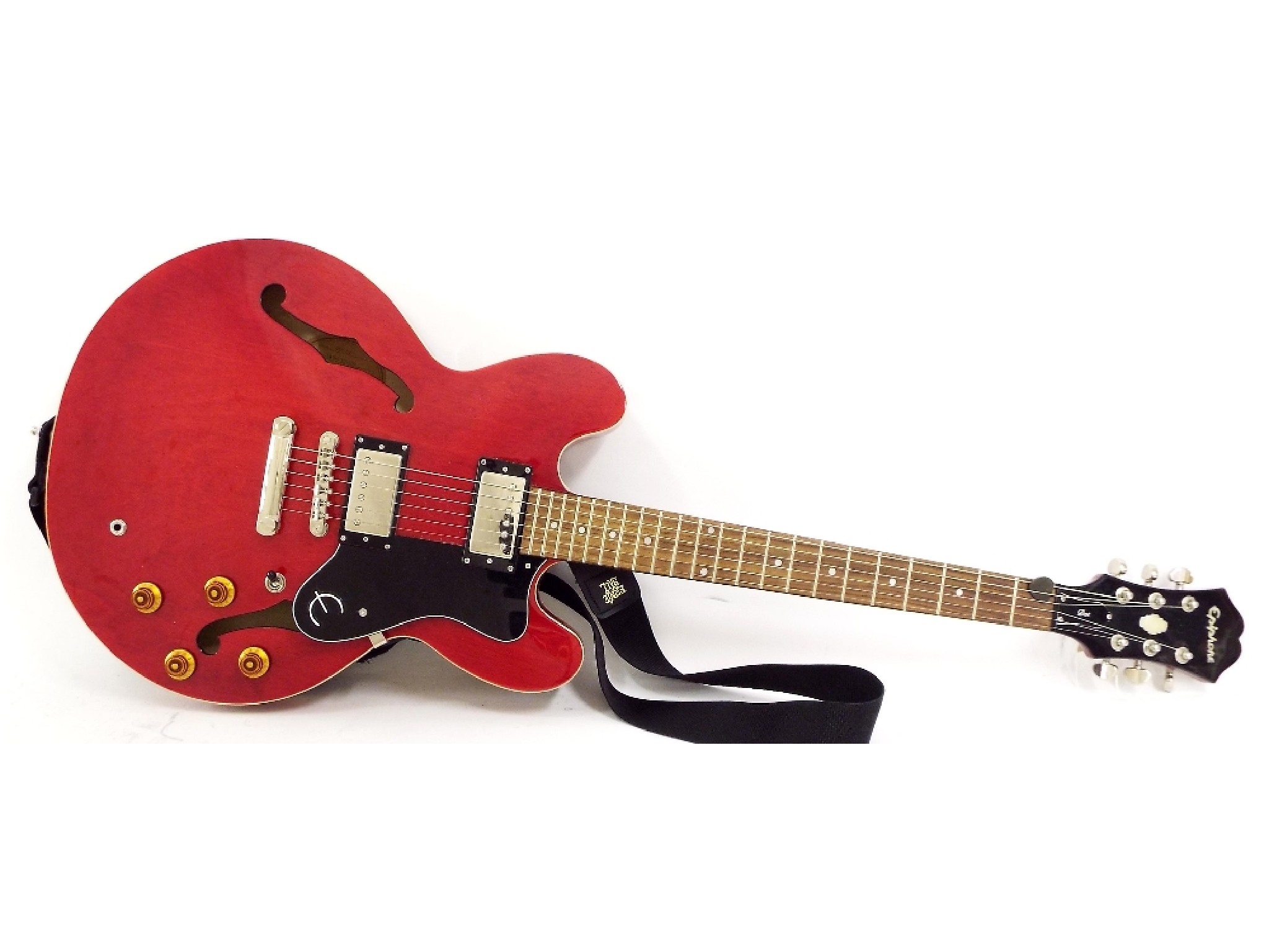 Appraisal: Epiphone Dot hollow body electric guitar cherry finish electrics in