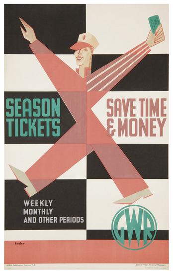 Appraisal: LODERSEASON TICKETS GWR Lithograph in colors c printed by The