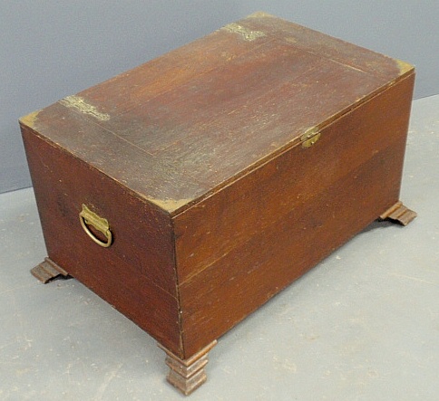 Appraisal: - Camphorwood storage box c with brass mounts h x