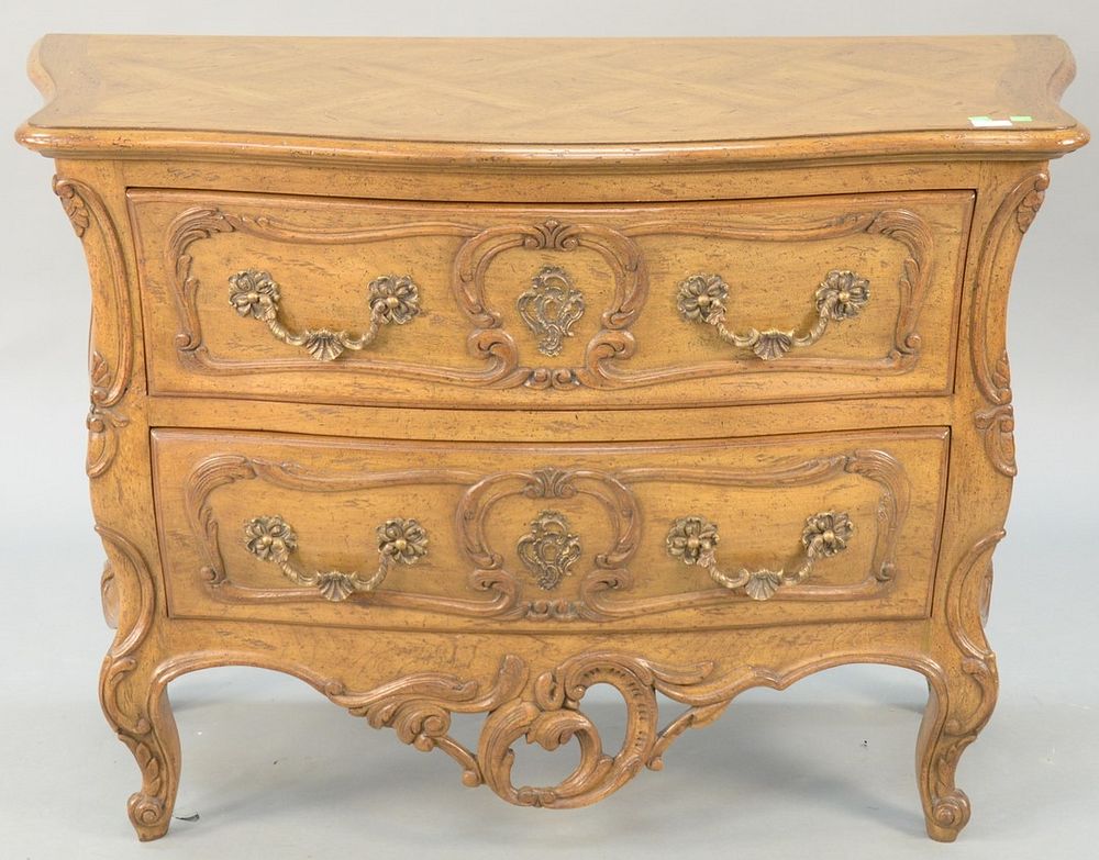 Appraisal: Auffrey and Company Louis XV style commode ht in wd