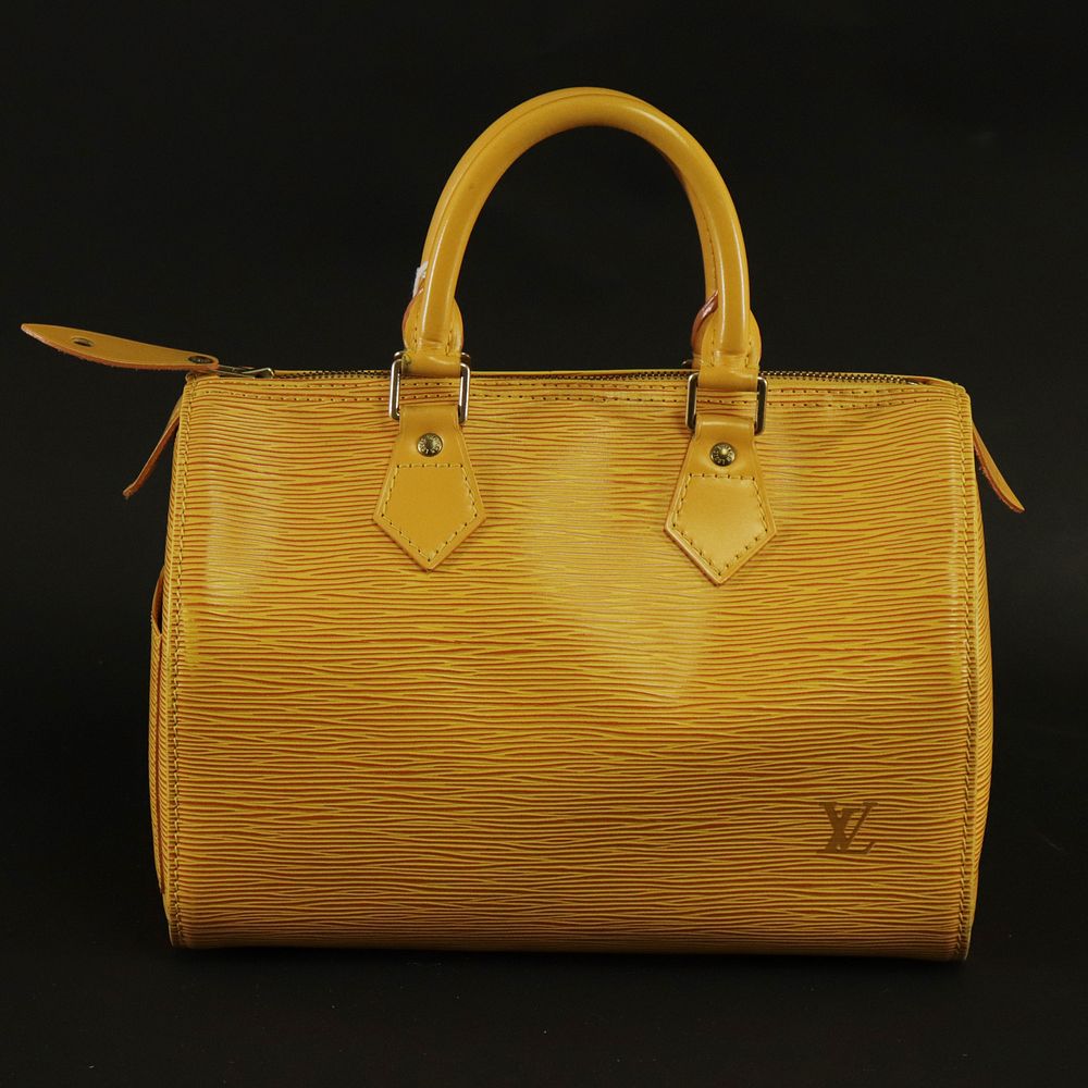 Appraisal: Louis Vuitton - Yellow Epi Leather Speedy Louis Vuitton Speedy