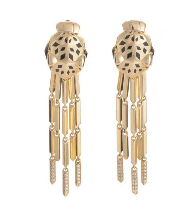 Appraisal: Cartier Panthere Women's Earrings Cartier Panthere Dangle Women's Earrings Set