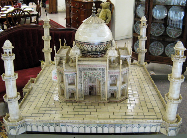 Appraisal: A REPLICA OF THE TAJ MAHAL in carved bone The