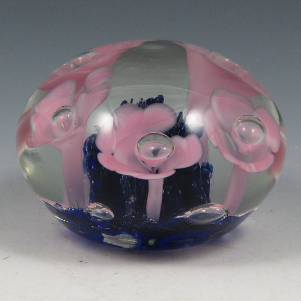 Appraisal: St Clair Maude and Bob Floral Paperweight Maude and Bob