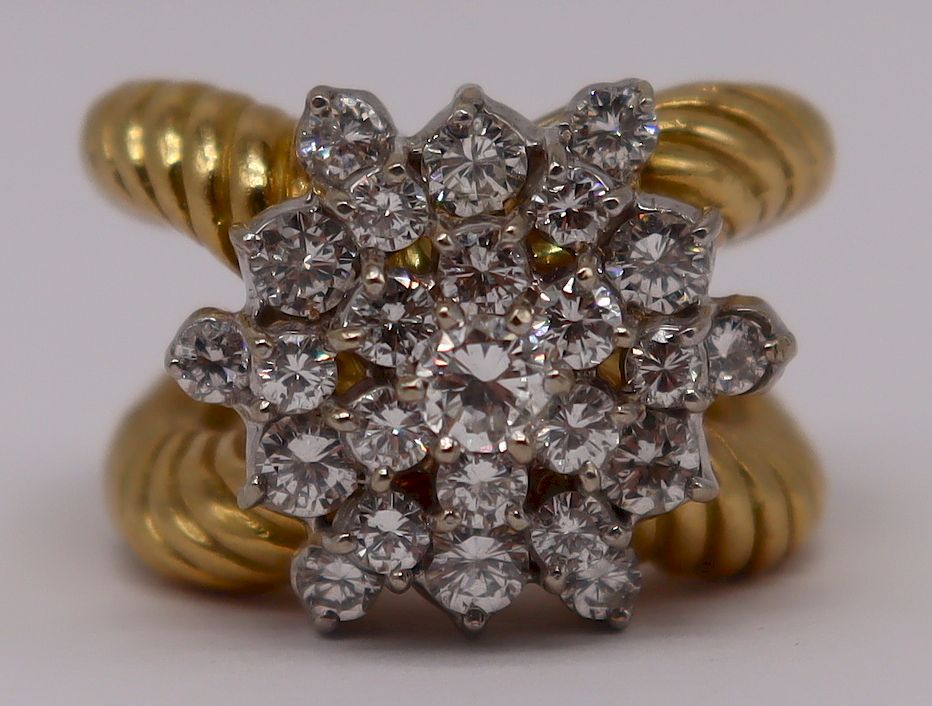 Appraisal: JEWELRY Hammerman Bros kt Gold and Diamond Ring Hammerman Bros