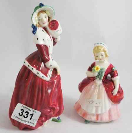 Appraisal: Royal Doulton Figures Christmas Morn HN and Valerie HN