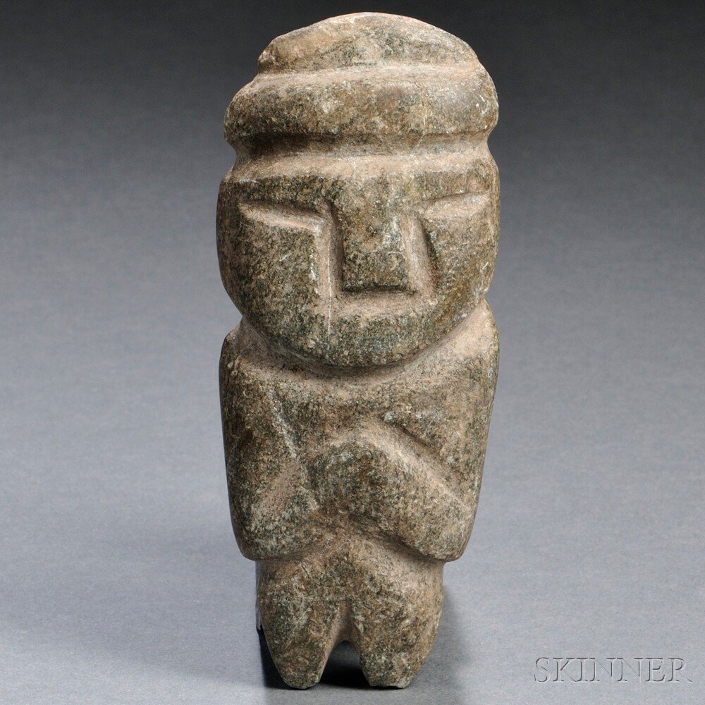 Appraisal: Mezcala Carved Stone Figure ht in Estimate - The absence