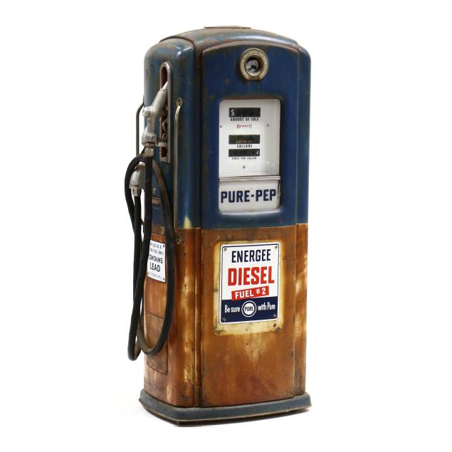 Appraisal: VINTAGE PURE-PEP FUEL PUMP NOW FITTED AS CABINET Circa s