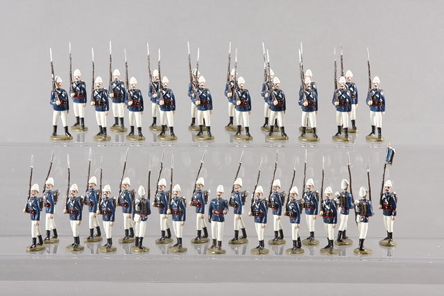 Appraisal: A similar lot of metal figures representing French Infantry Indo-China