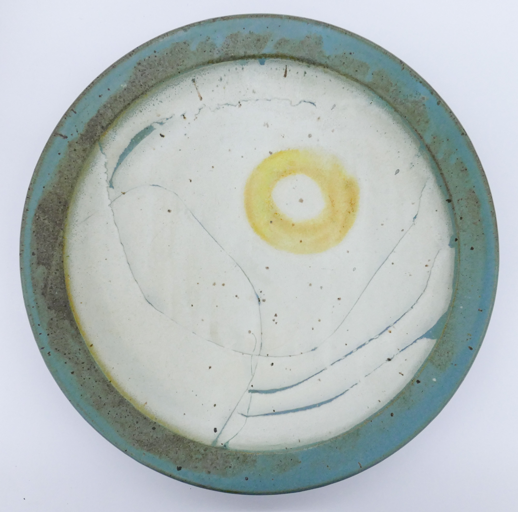 Appraisal: David Shaner - American Grasses with Sun Charger Stoneware ''