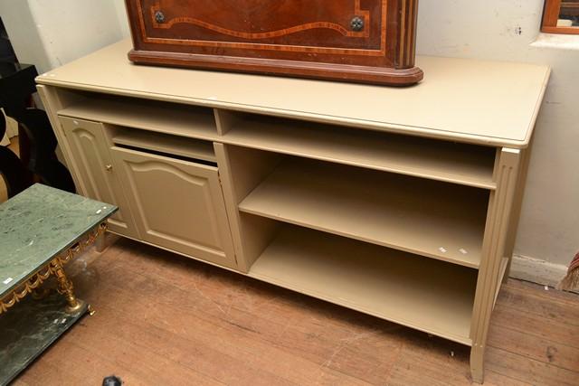 Appraisal: A FRENCH PROVINCIAL STYLE SIDEBOARD IN CREAM TONES