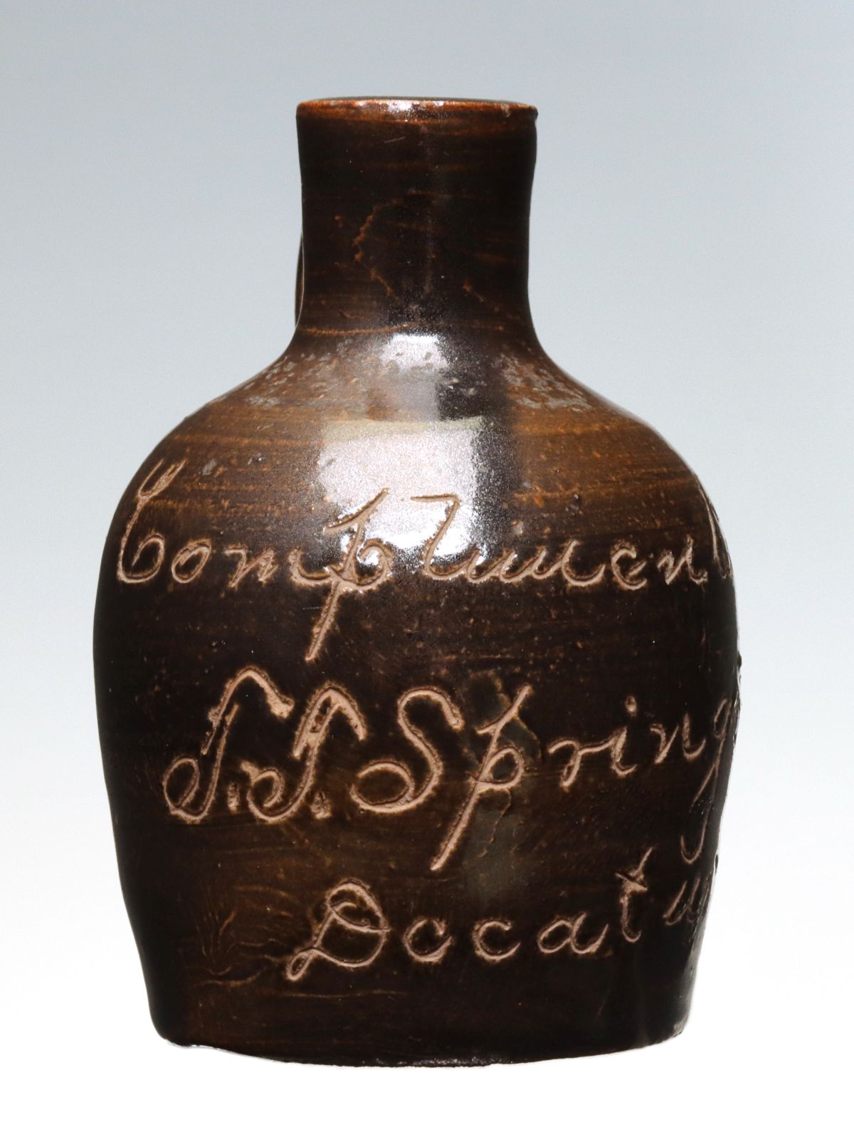 Appraisal: A ''DOCATUR ILLINOIS'' STONEWARE MINI JUG